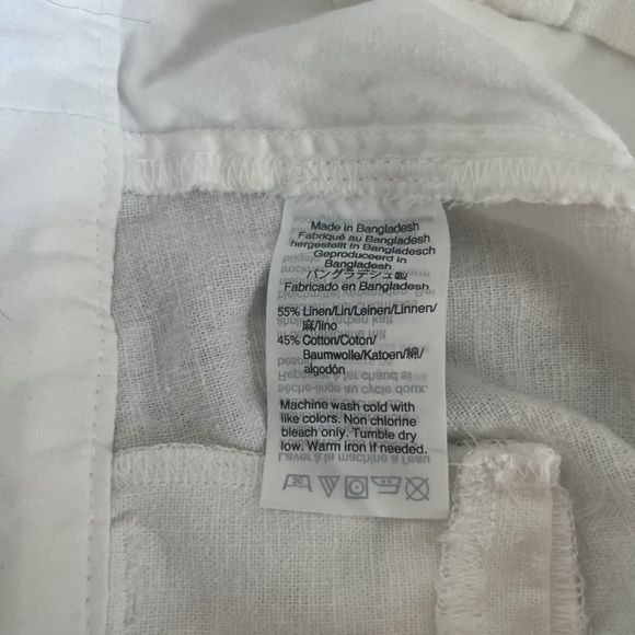 J. Crew Factory White Scalloped Shorts Size 4 - Picture 4 of 6